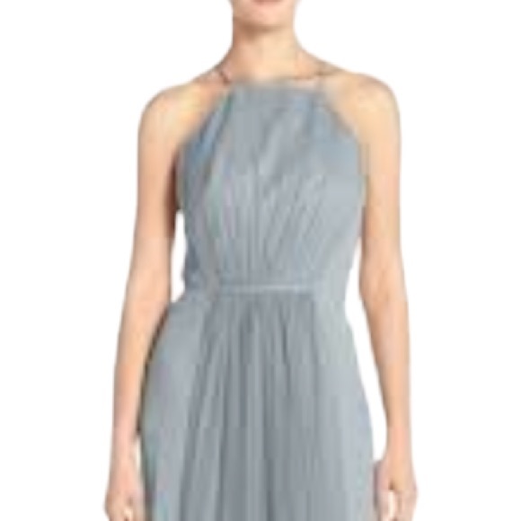 Monique Lhuillier Tulle halter dress. Size 8 - Picture 3 of 11